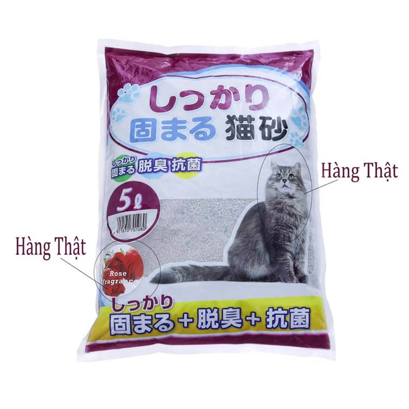 Cát vệ sinh Nhật trắng cho mèo hương phấn baby