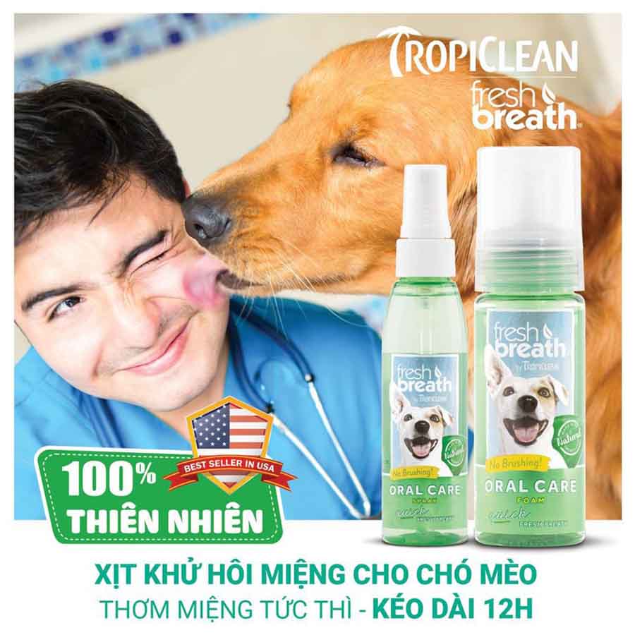 Bộ chăm sóc răng miệng cho chó Tropiclean