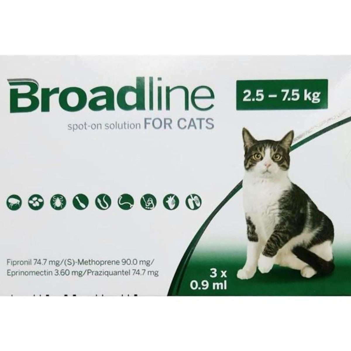Cách sử dụng thuốc trị rận cho mèo Broadline Solution For Cat