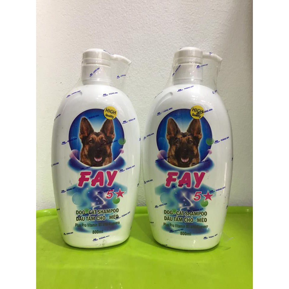 Sữa tắm trị nấm cho mèo Fay 5 Sao